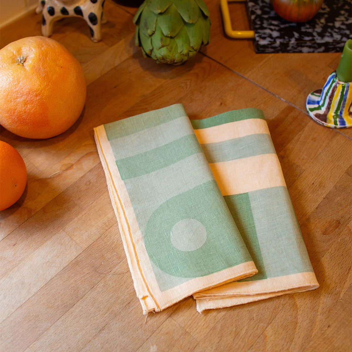 The Connection Collection Napkins (Set of 2)- Forest Green