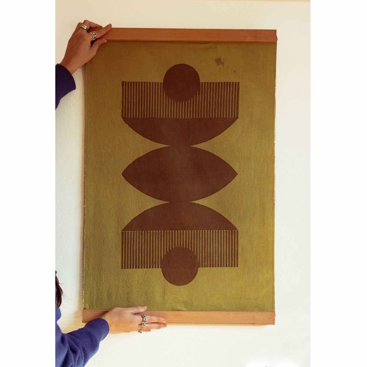 "Olive Equinox" Wall Hanging